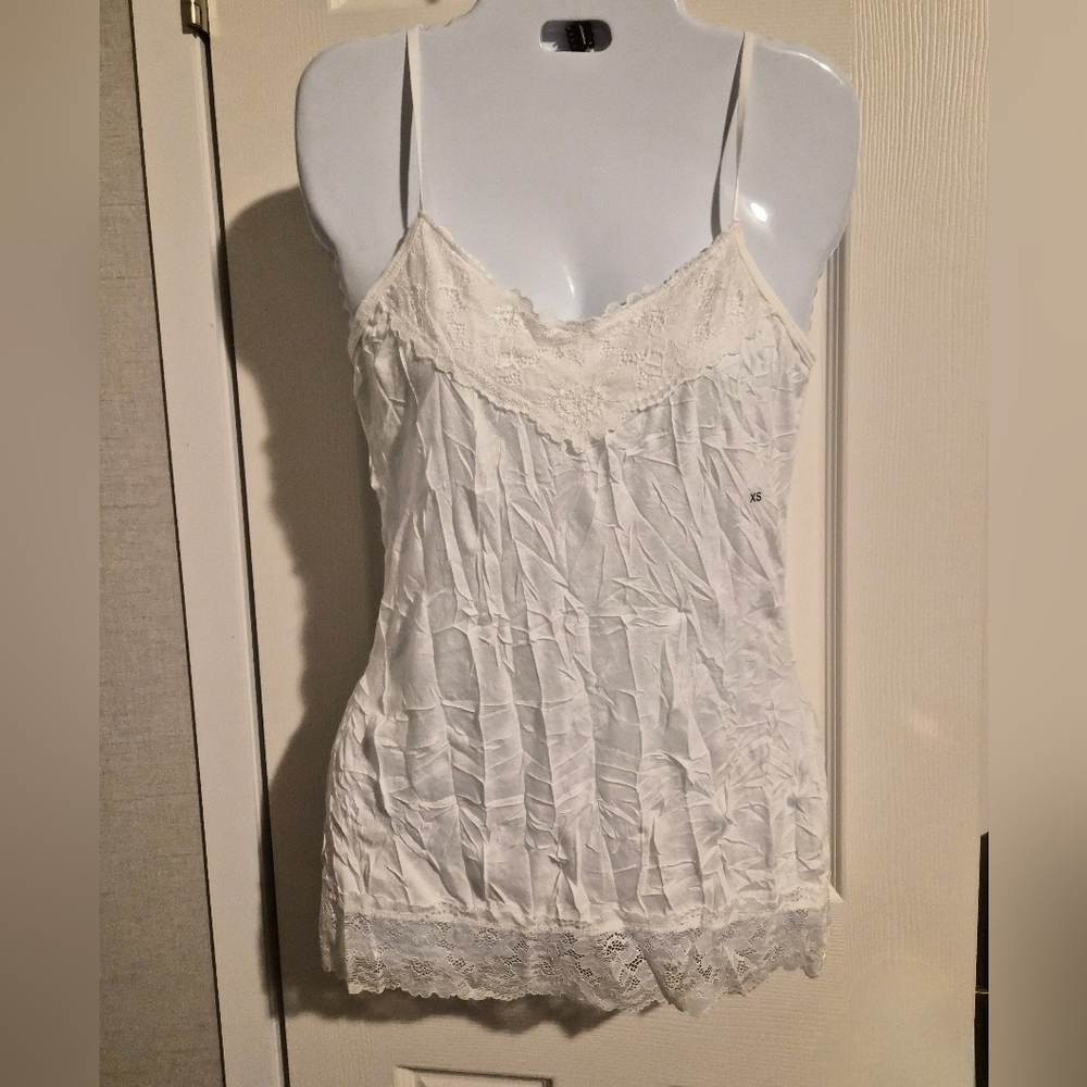 Maurices White Lace Trim Camisole